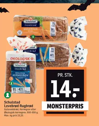 SPAR Levebrød rugbrød-skiver tilbud