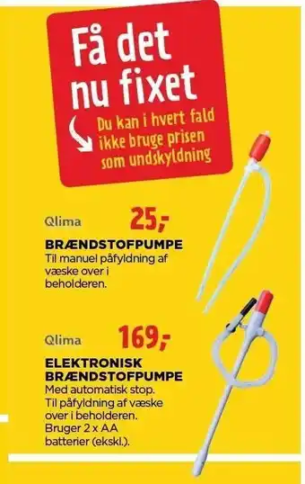 jem & fix Qlima brændstofpumpe el. elektrisk tilbud