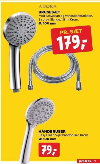 jem & fix Adora brusesæt tilbud