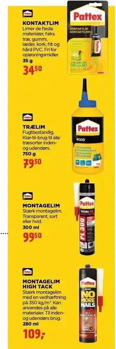 jem & fix Kontaktlim el. trælim tilbud
