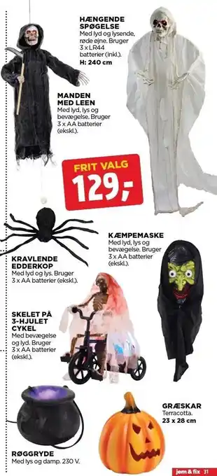 jem & fix Halloween pynt tilbud