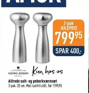 Imerco Alfredo salt- og peber kværnsæt tilbud
