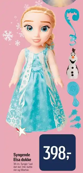 Føtex Syngende Elsa Dukke tilbud
