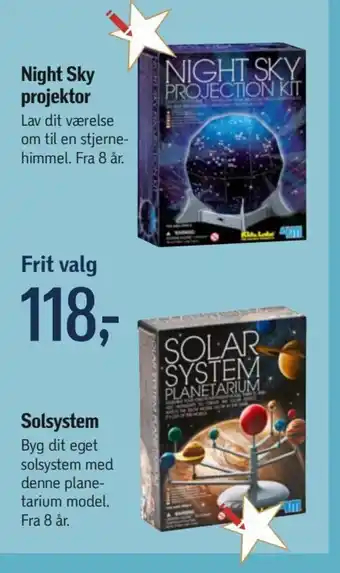 Føtex Night Sky projektor / Solsystem tilbud