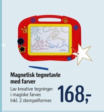 Føtex Magnetisk tegnetavle med farver tilbud