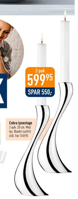 Imerco Cobra lysestage tilbud