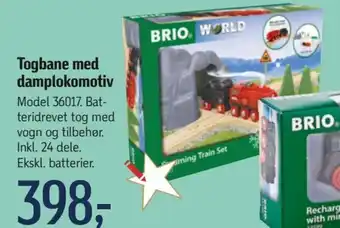 Føtex Togbane med damplokomotiv tilbud