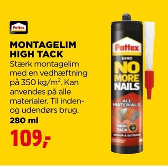 jem & fix Montagelim high tack tilbud