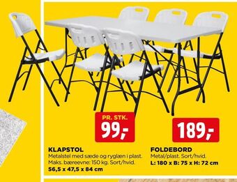 jem & fix Foldebord tilbud