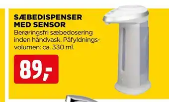 Sæbedispenser med sensor