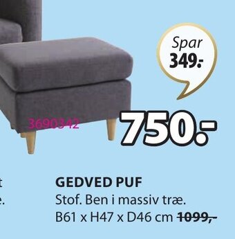 JYSK Gedved Puf tilbud