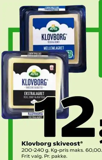 Coop 365 Klovborg Skiveeost 200-240g tilbud