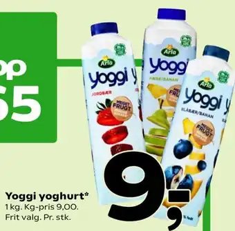 Coop 365 Yoggi Yoghurt 1kg tilbud