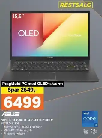 Power Vivobook 15 oled bærbar computer tilbud