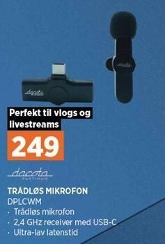 Power Trådløs mikrofon tilbud