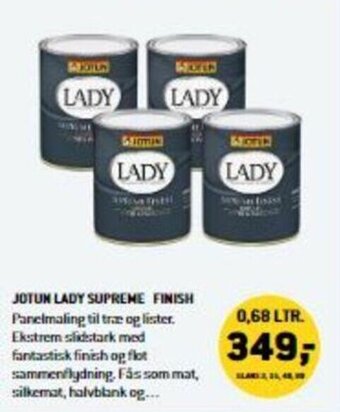 XL-BYG Jotun Lady Supreme Finish tilbud