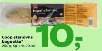 Coop 365 Coop Stenovns Baguette 250g tilbud
