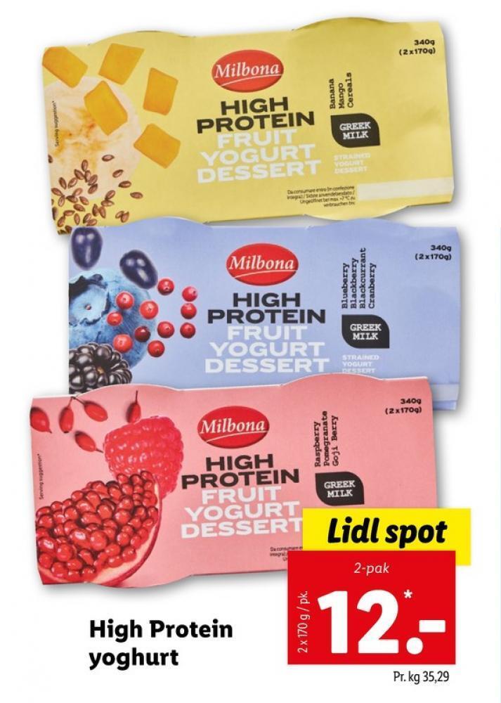 Milbona dessert tilbud hos Lidl