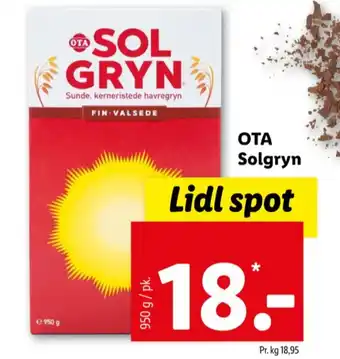 Lidl Ota sol gryn havregryn tilbud