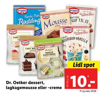Lidl Dr oetker dessert - pulver tilbud