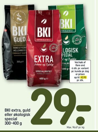 REMA 1000 Guld kaffe formalet tilbud