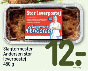 REMA 1000 Slagtermester andersen leverpostej tilbud