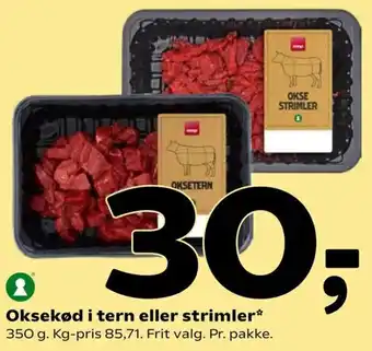 Coop 365 Oksekød I Tern Eller Strimler 350g tilbud