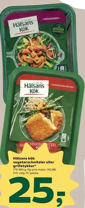 Hålsans Køk Vegetarschnitzler Eller Grillstykker 175-190g