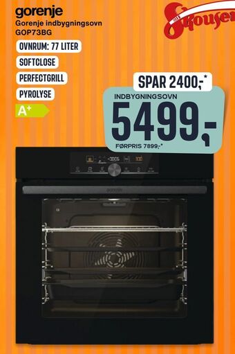 Skousen Gorenje indbygningsovn gop73bg tilbud