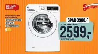 Skousen Hoover vaskemaskine h3ws4105te1-s tilbud
