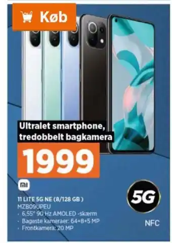 Power Xiaomi mi 11 lite mobiltelefon tilbud