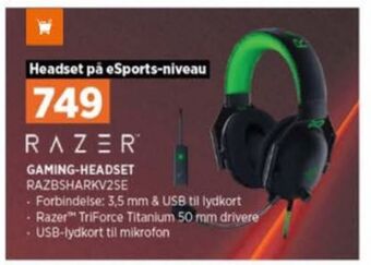 Power Razer headset tilbud