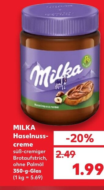 Kaufland Milka Haselnuss-Creme tilbud