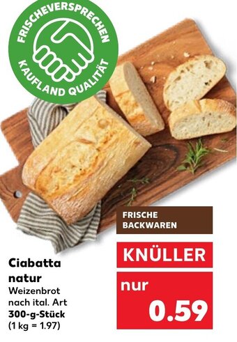 Kaufland Ciabatta Natur tilbud