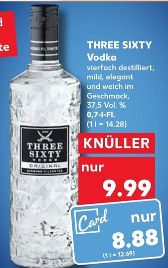 Kaufland DE Three Sixty Vodka tilbud