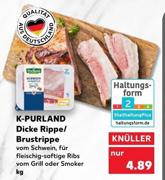 Kaufland DE K-Purland Dicke Rippe/ Brustrippe tilbud