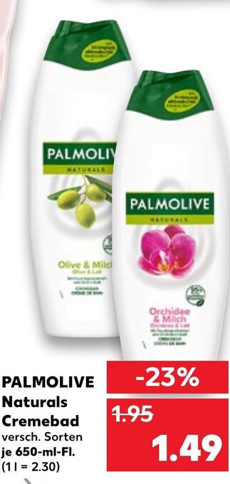 Kaufland DE Palmolive Naturals Cremebad tilbud