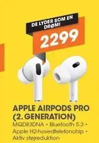 Expert Apple airpods pro 2. gen tilbud