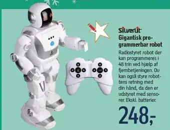 Føtex Silverlit gigantisk prorammerbar robot tilbud