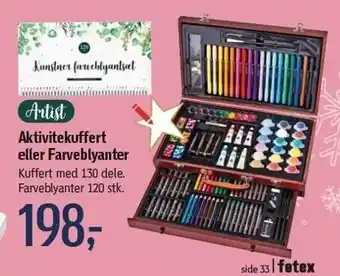 Aktivitetskuffert el. farveblyanter