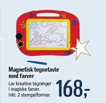 Føtex Magnetisk tegnetavle m. farver tilbud