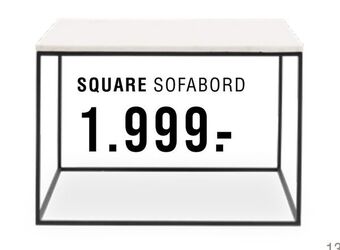 Ilva Square sofabord tilbud