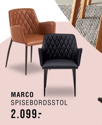 Ilva Marco spisebordsstol tilbud