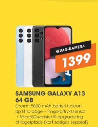 Expert Samsung galaxy a13 mobiltelefon tilbud