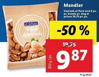 Lidl Mandler tilbud