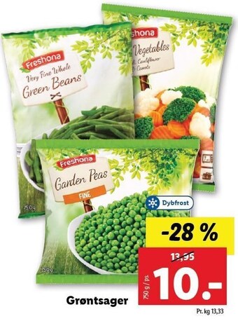 Lidl Grøntsager tilbud