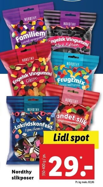 Lidl Nordthy slikposer tilbud