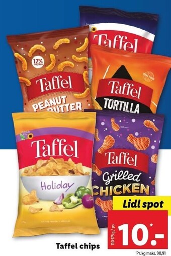 Lidl Taffel chips tilbud