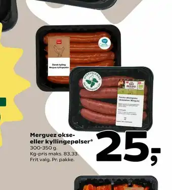 Merguez okse eller kyllingepølser