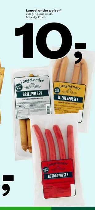 Coop 365 Langelænder pølser tilbud